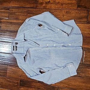 Eddie Bauer Blue Striped Button Down